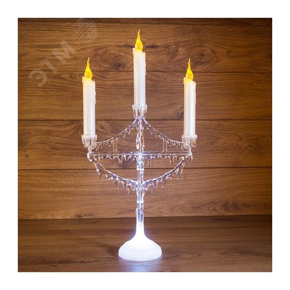 Фигура на подставке Подсвечник со свечками 50 см Neon-Night 513-034