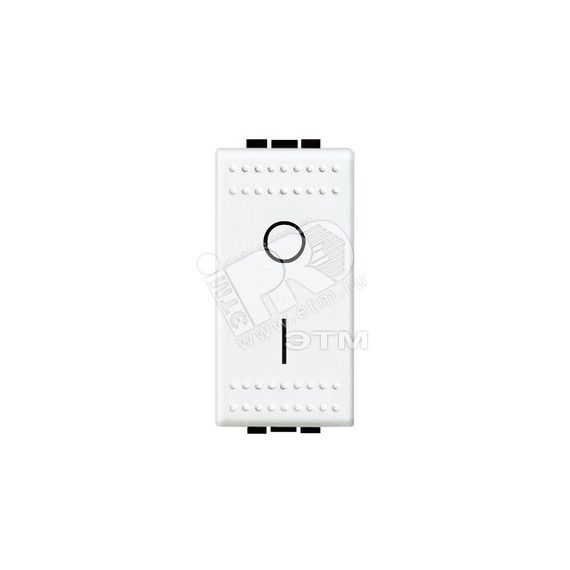 LivingLight Выключатель двухполюсный 16AX белый BTicino N4002N