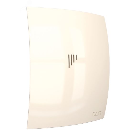 Вентилятор осевой вытяжной с обратным клапаном D100 декоративный DiCiTi BREEZE 4C Ivory