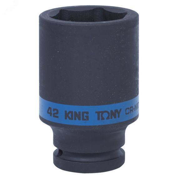 Головка торцевая ударная глубокая шестигранная 3/4', 42 мм King Tony 643542M
