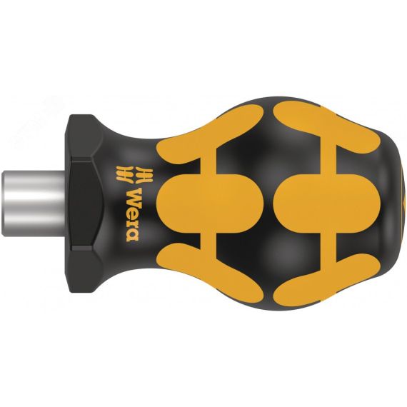 Короткая рукоятка-битодержатель 811/1 ESD Stubby с магнитом 1/4 x 10 мм для бит с шестигранным хвостовиком 1/4 C 6.3 WERA WE-008881