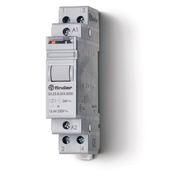 Реле шаговое модульное электромеханическое, 1NC+1NO 16А, 2 состояния, контакты AgSnO2, питание 48В DC, ширина 17.5мм, степень защиты IP20, упаковка 1ш FINDER 20.23.9.048.4000PAS