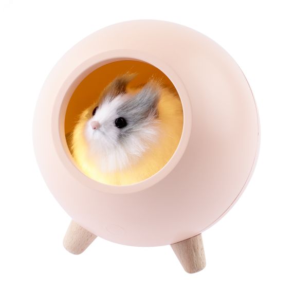 Детский ночник - светильник светодиодный NLED-468-1W-P хомяк розовый ЭРА Б0052816