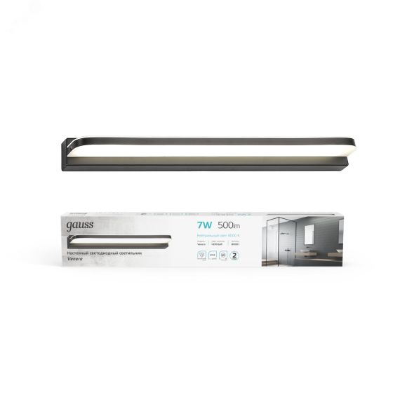 Светильник светодиодный настенный ДБП 7 Вт 500 Лм 4000К 420х70х45 мм IP20 Venera Gauss Gauss BR001