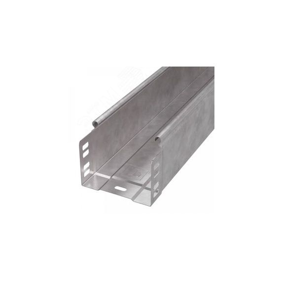 Лоток неперфорированный Стандарт INOX (AISI 409) 100х80х3000 (0,7 мм) (6 м/уп) Промрукав PR16.2390