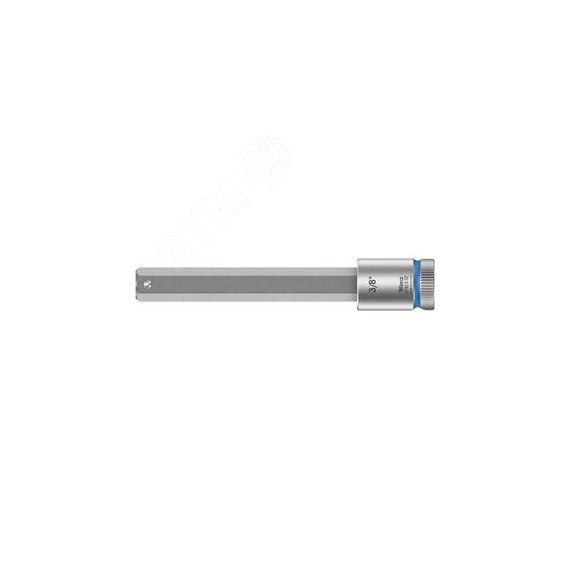 Головка торцевая 8740 B Hex-Plus HF Zyklop со вставкой под внутренний шестигранник DR 3/8 с функцией фиксации крепежа 3/8 x 100 мм WERA WE-003094