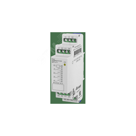 Реле промежуточное МРП-4-1 AC/DC 110В УХЛ4 Меандр АО 4640016938094