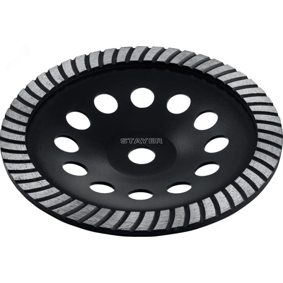 Чашка сегментированная алмазная шлифовальная d 230 мм Turbo STAYER 33380-230_z02