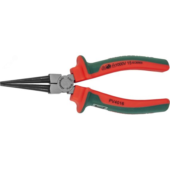 Круглогубцы диэлектрические с двухкомпонентными рукоятками, 160 мм Jonnesway PV4016