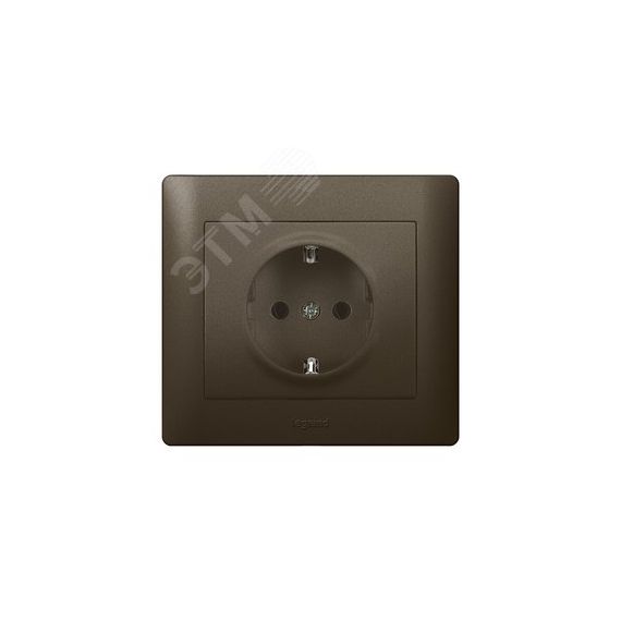 Galea Life Розетка с заземлением в корпусе dark bronze LEGRAND 771262