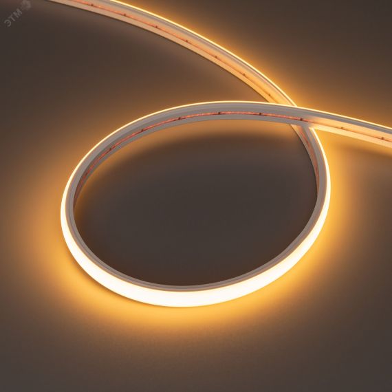 Лента герметичная MOONLIGHT-TOP-X320-11x7мм 24V Warm2300 (10 W/m, IP65, CSP, 5м, wire x2) (Силикон) Arlight 039446