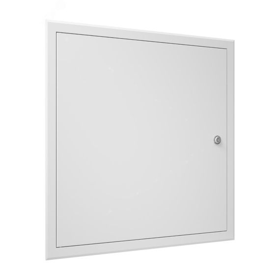 Люк ревизионный с замком, из окрашенной стали 660х660 фланец 600х600 EVECS ЛТ6060МЗп