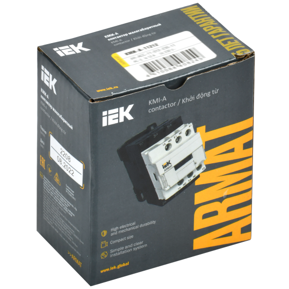 ARMAT Контактор КМИ-А-11212 LC1D 12А 36В/АС3 1NO/1NC IEK