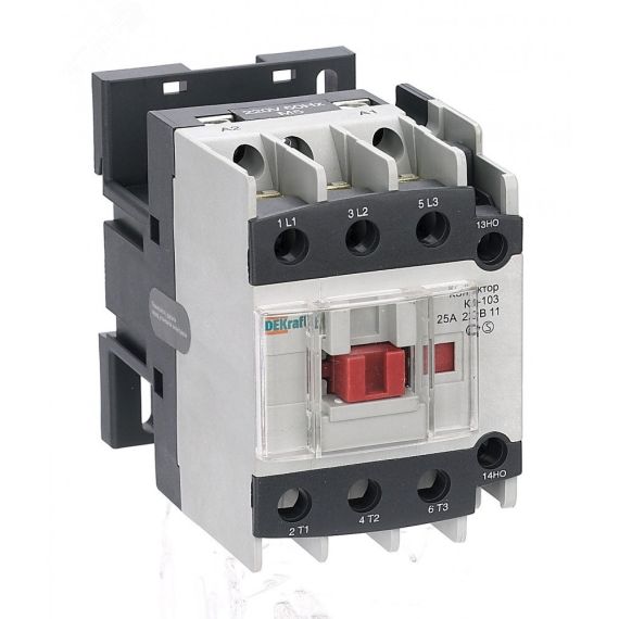 Контактор КМ-103 25А катушка управления 220В AC SE (Dekraft) 22118DEK