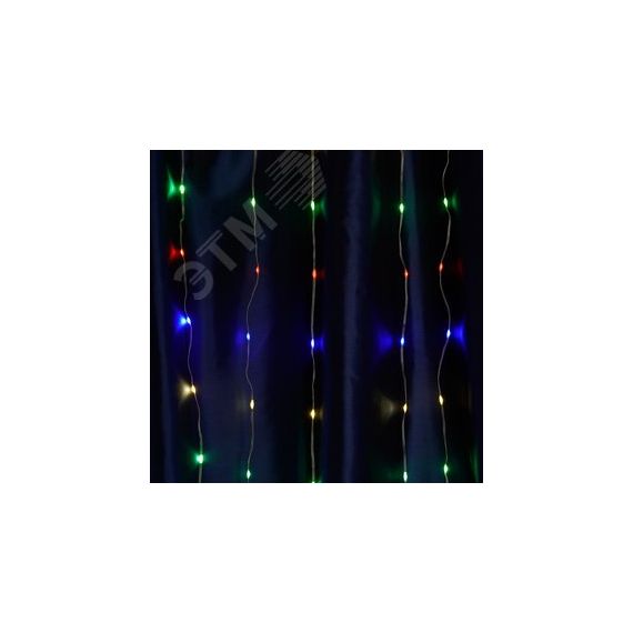 Гирлянда занавес Водопад LED мультиколор 2х2м FERON CL26 48597