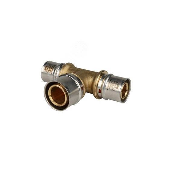Тройник переходной 26х32х26 для металлопластиковых труб прессовой STOUT SFP-0005-263226