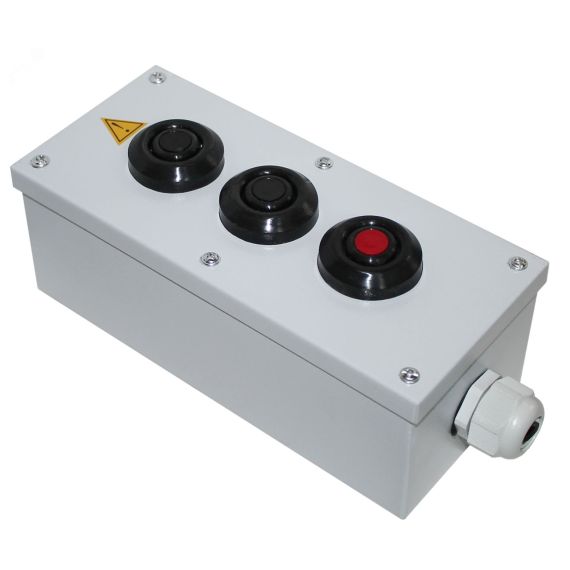 Пост управления ПКУ-15-21.131-40У2 (2хВК30-10-11110-40(1з+1р) черная + 1хВК30-10-11110-40(1з+1р) красная + PG-19) Электротехник ET518965