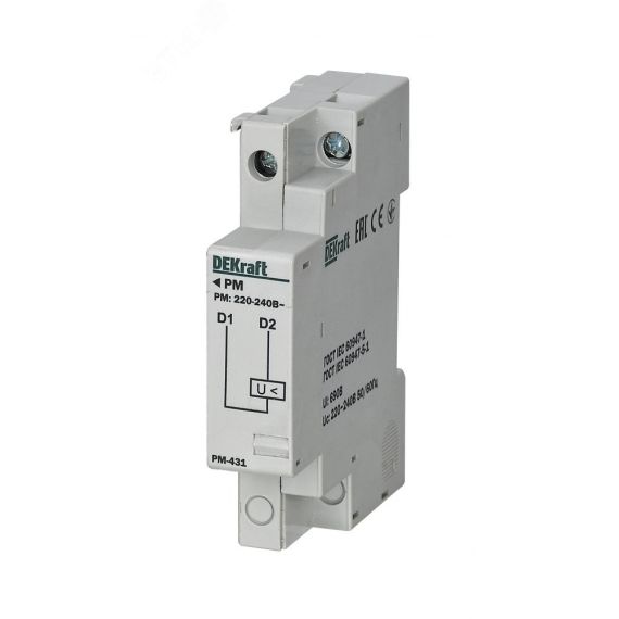 Расцепитель минимального напряжения 220-240 В для ВА-431 SE (Dekraft) 21261DEK
