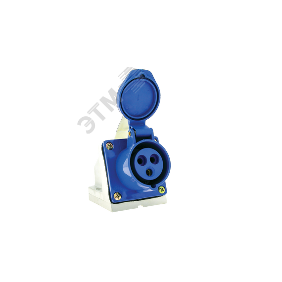 Розетка кабельная 63А 2Р+Е IP67 на поверхность 220В133 EKF ps-133-63-220
