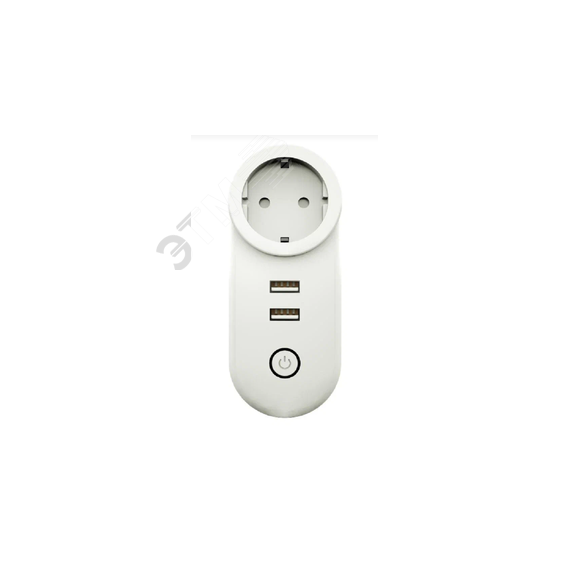 Розетка умная 1-пост. MOES Zigbee, 16А, белая, накладная MOES ZP-LZ-EU2U