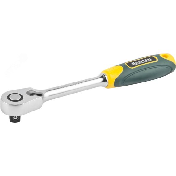 Трещотка для торцовых головок ''PRO'', Сr-V сталь, 60 зубцов, 1/2'' KRAFTOOL 27794-1/2_z02