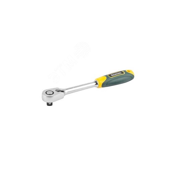Трещотка для торцовых головок ''PRO'', Сr-V сталь, 60 зубцов, 1/2'' KRAFTOOL 27794-1/2_z02