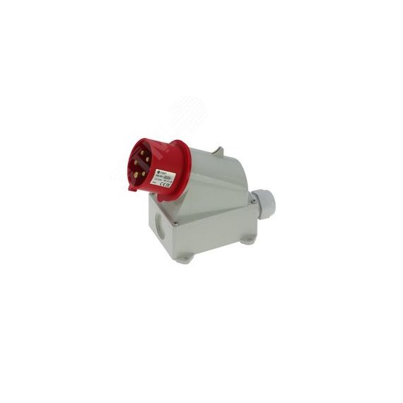 Вилка настенная 32A/400V/3P+N+E/IP44 INPIN CA354