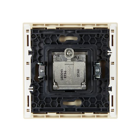 FORTE&PIANO Розетка двойная TV+SAT FP438 ваниль IEK