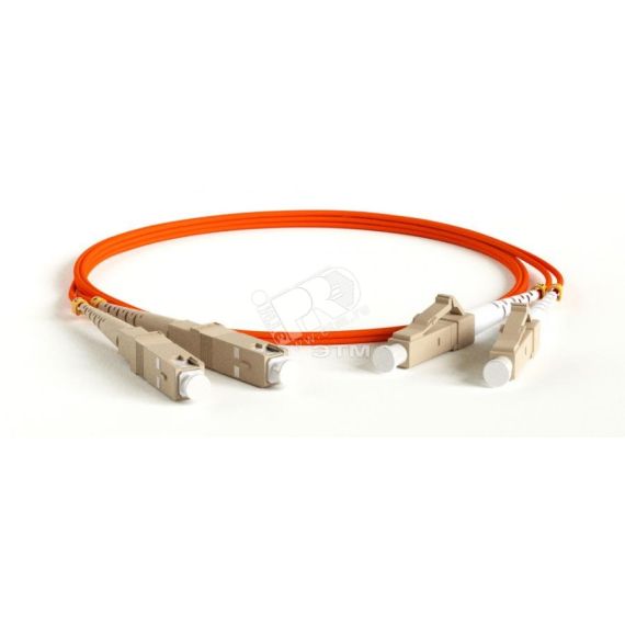Патч-корд волоконно-оптический (шнур) мм 50/125 LC-SC duplex LSZH (20м) Hyperline 247617