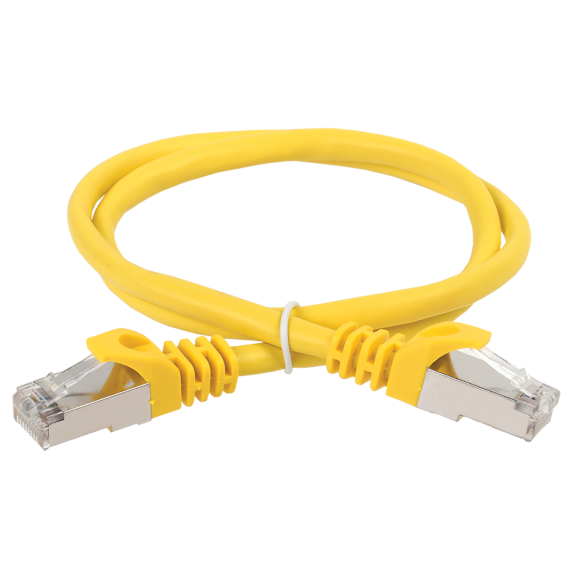ITK Коммутационный шнур (патч-корд) кат.6 FTP PVC 15м желтый