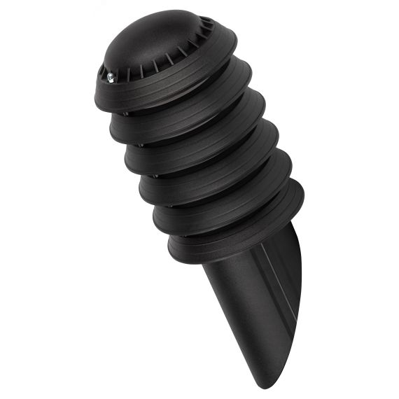 Садово-парковый светильник НБУ 01-60-018 Поллар настенный черный IP54 Е27 max60Вт h400мм ЭРА Б0057496