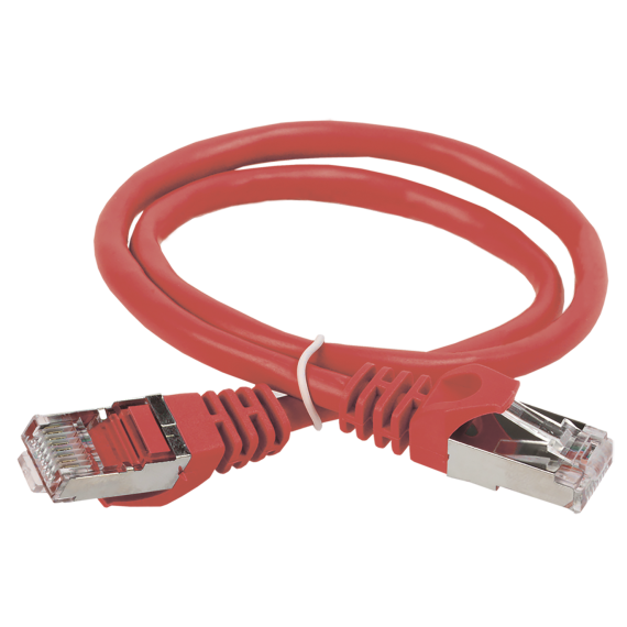 ITK Коммутационный шнур (патч-корд) кат.6 FTP PVC 15м красный