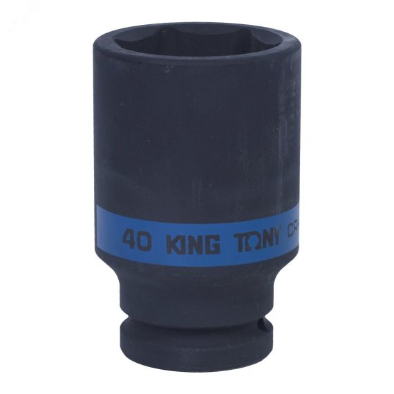 Головка торцевая ударная глубокая шестигранная 3/4', 40 мм King Tony 643540M