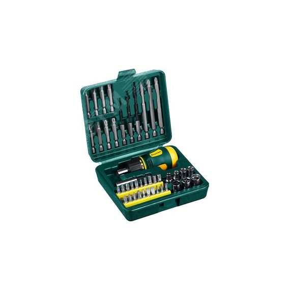 Реверсивная отвертка Kompakt-43 с насадками 43 предм. KRAFTOOL 25556-H43