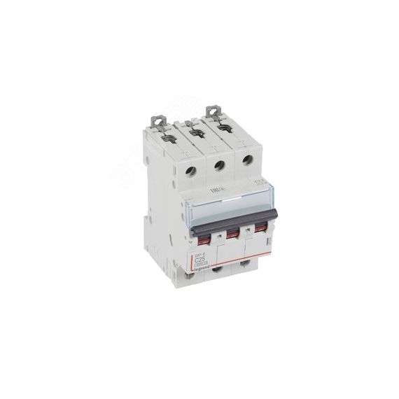 Выключатель автоматический трехполюсный 25А C DX3-E 6кА LEGRAND 407293