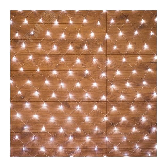 Гирлянда Сеть 1,5х1,5 м, прозрачный ПВХ, 150 LED белые Neon-Night 215-125