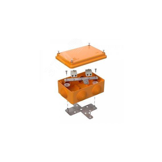 Коробка огнестойкая для о/п 40-0340-FR2.5-4 Е15-Е120 120х80х50 RAL2004 Промрукав (15 шт/уп) Промрукав 40-0340-FR2.5-4