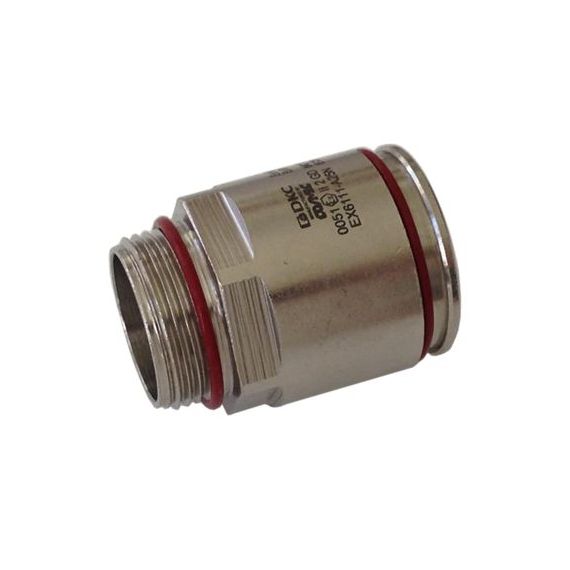 Взрывозащищенная Ex e муфта труба-коробка. DT 25 мм. M25x1,5.Никелированная латунь. IP66/67