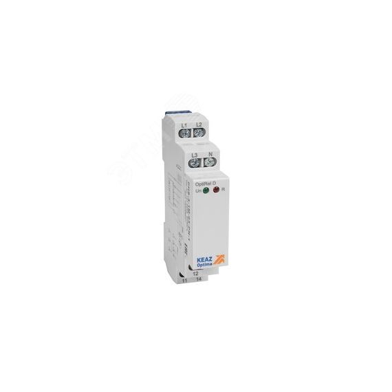 Реле контроля фаз OptiRel D PHS-3-1M-03-PN-1 чередования обрыва фаз 3Ф+N 1СО КЭАЗ 331983