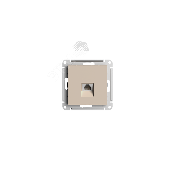 ATLASDESIGN РОЗЕТКА компьютерная RJ45, кат. 6A, механизм, ПЕСОЧНЫЙ SE (Systeme) ATN001286