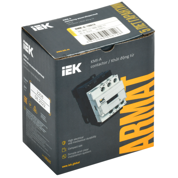 ARMAT Контактор КМИ-А-10912 LC1D 9А 230В/АС3 1NO/1NC IEK