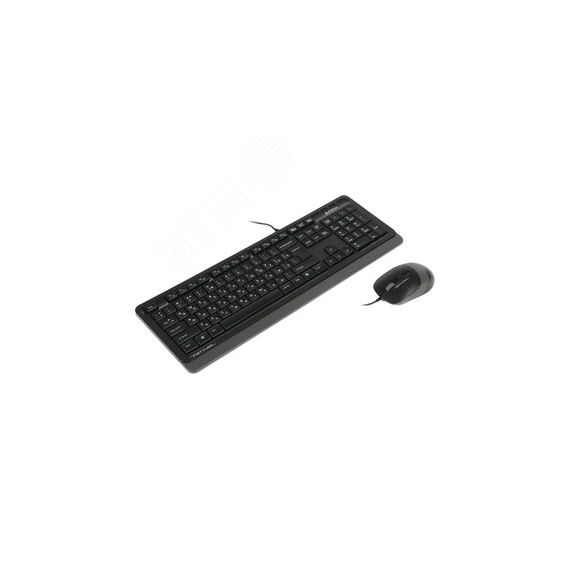 Комплект клавиатура + мышь Fstyler F1010, USB, Multimedia, черный/серый A4Tech F1010 GREY
