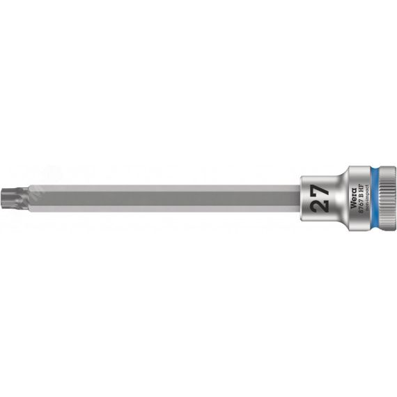 Головка торцевая 8767 B HF TORX Zyklop со вставкой DR 3/8 с функцией фиксации крепежа TX 27 x 107 мм WERA WE-003065