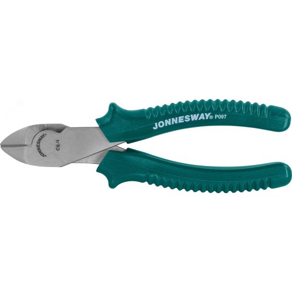 Бокорезы с увеличенными рычагами и полимерными рукоятками, 180 мм Jonnesway P097