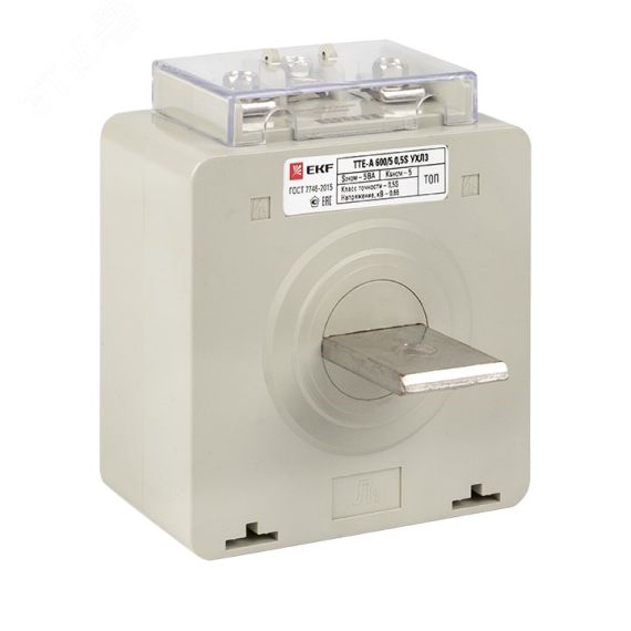 Трансформатор тока ТТЕ-A-600/5А с клеммой напряжения класс точности 0,5S PROxima EKF tte-S-600-0.5S