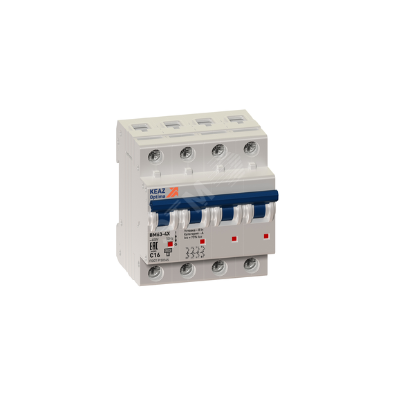 Выключатель нагрузки 4П 63А 400В OptiDin BM63P-463-УХЛ3 (ВМ63Р) КЭАЗ 103898