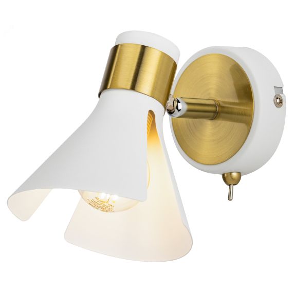 Светильник настенно-потолочный спот Maira 7054-701 1 х Е14 40 Вт поворотный с выключателем Rivoli Б0054696