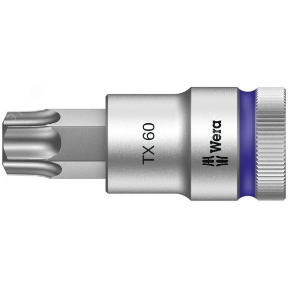 Головка торцевая со вставкой 8767 C HF TORX Zyklop DR 1/2 с фиксацией крепежа TX 60 x 60 мм WERA WE-003838