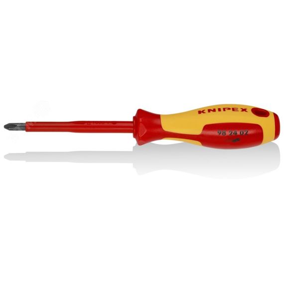 Отвёртка VDE Phillips PH2 x 100 мм, длина 212 мм, диэлектрическая Knipex KN-982402