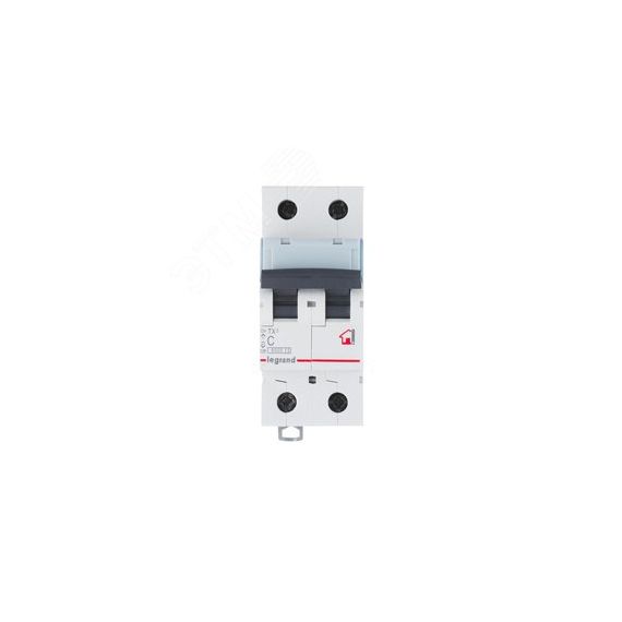 Выключатель автоматический двухполюсный 40А B TX3 6kA/10kA Daccord/Legrand 403878